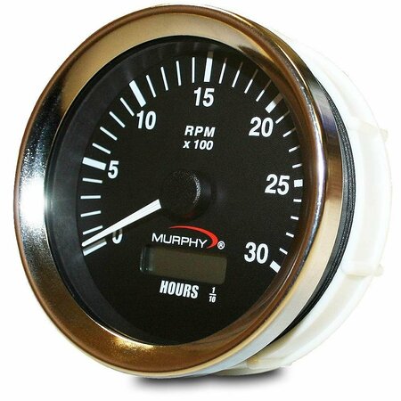 MURPHY GAUGES 12/24 VDC Tachometer/Hourmeter ATH-30